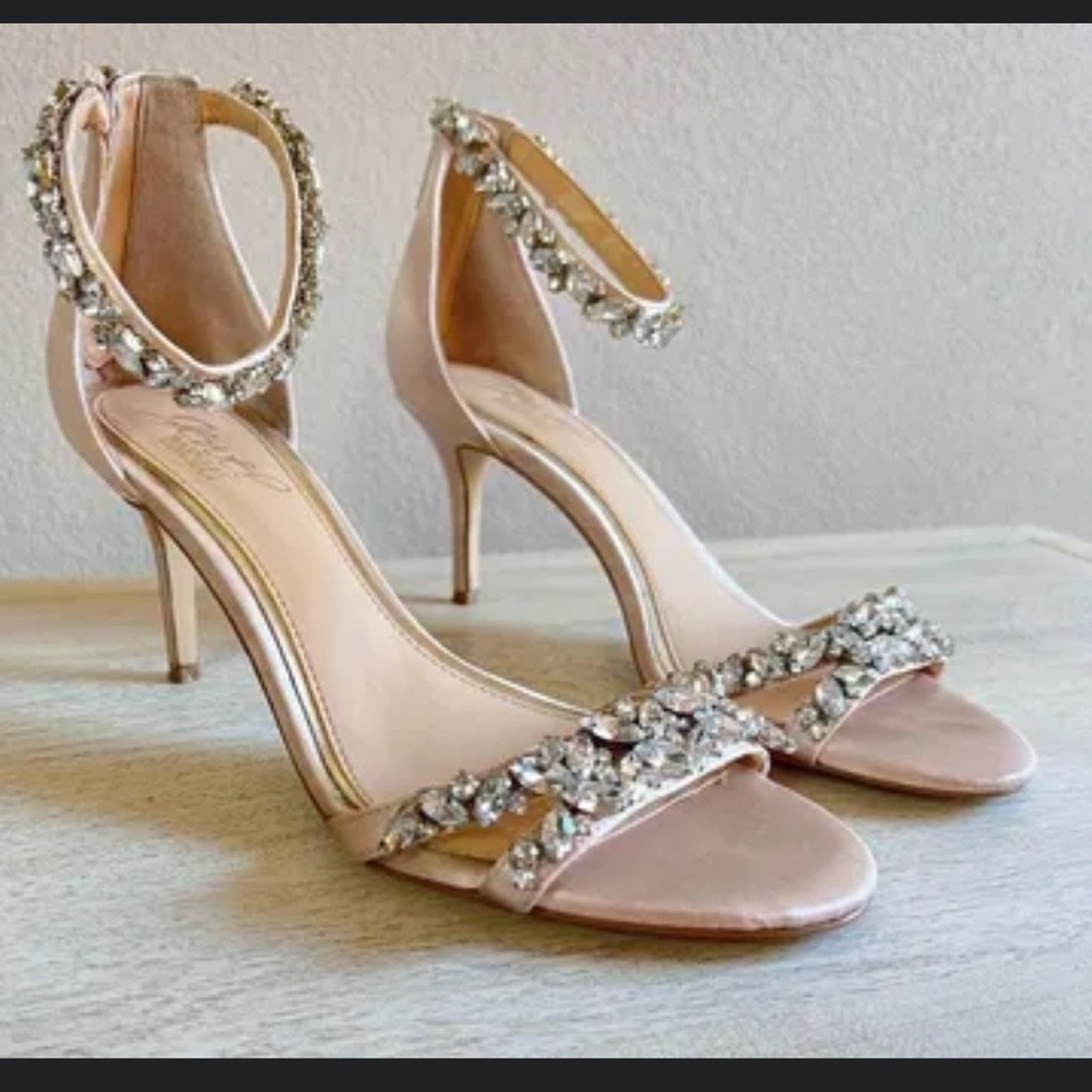 Badgley Mischka Satin Heels